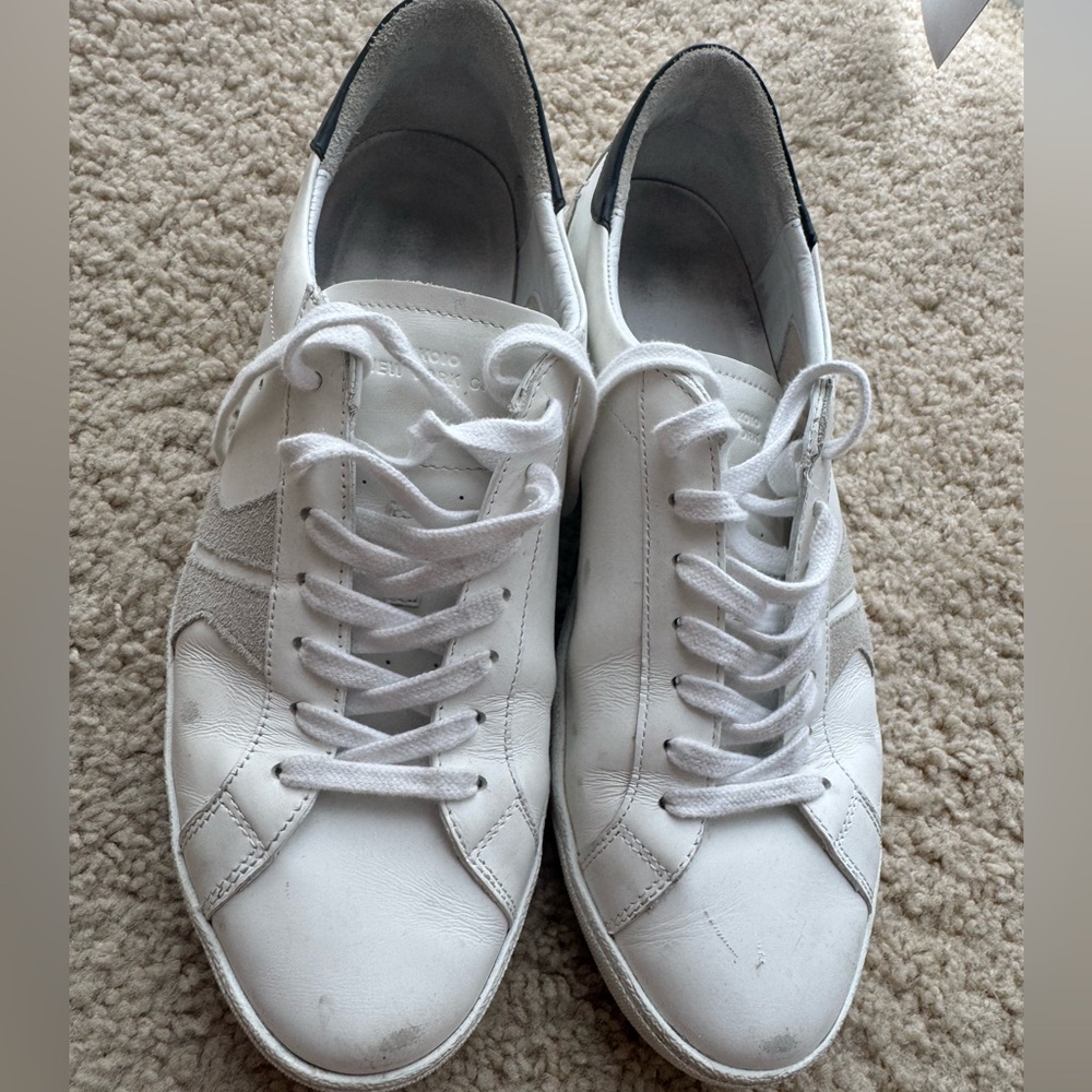 KOIO Fabro Worn Leather Low-top Sneakers In Lafayette size 9